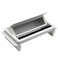 Настольный встраиваемый розеточный блок 8 мод. (4 мод. 45х45), белый