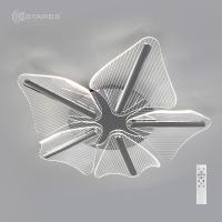 Управляемая светодиодная люстра LORELEA 60W R-APP-600x106-CHROME/CLEAR-220-IP20