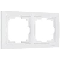 Рамка на 2 поста (белый, basic) W0022001