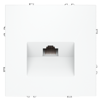 Розетка компьютерная встраиваемая VOLTUM S70 RJ45 кат.6, (белый матовый)