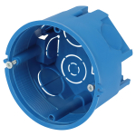 KUT-68-45-blue  Коробка установочная ЭРА KUT-68-45-blue синяя 68х45мм для твердых стен саморезы IP20