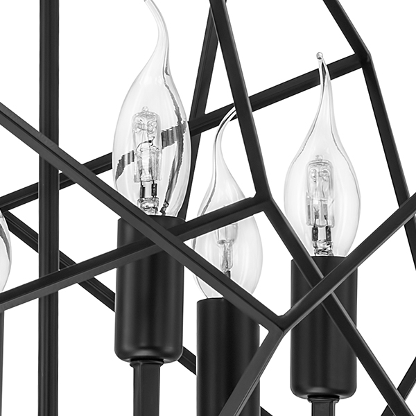732267 Люстра GABBIA 6х40W E14 ЧЕРНЫЙ