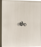 Выключатель звонкового типа на 1 тумблер, каплевидный, 10AX 250V, никель, серия N96