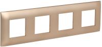 SKANDY Рамка 4-местная SK-F04Sa песочный IEK