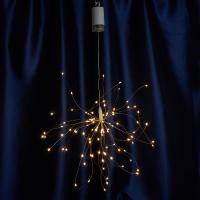 Гирлянда украшение Feron CL595 Фейерверк  0.3м 2700K с питанием от батареек, прозрачный шнур
