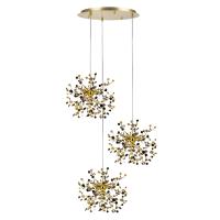 L3PR721132 Подвес тройной круглый EXTRA 3x3x5W(led) G9  (721132 - 3 + 572132 -1) ЗОЛОТО