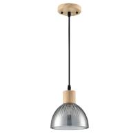 8053/1A SUSPENTIONI LN26 394 дерево/смоки металл/стекло Подвесной светильник E27 1*60W 220V NATANA