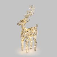 Светодиодная фигура Олень 50см, цвет свечения теплый белый, питание 3хAA (не в комплекте) NEON-NIGHT