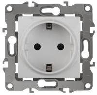 12-2101-01 ЭРА Розетка 2P+E Schuko, 16A-250В, IP20, Эра12, белый (10/100/2800)