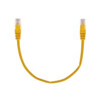 Патч-корд U/UTP, CAT 5e, RJ45-RJ45, 26AWG, LSZH, желтый, 0,3м REXANT
