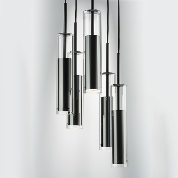 756057 Люстра CILINO 5х40W GU10 MATT BLACK