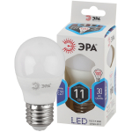Лампочка светодиодная ЭРА STD LED P45-11W-840-E27 E27 / Е27 11Вт шар нейтральный белый свет