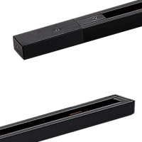 Однофазный алюминиевый шинопровод накладной/подвесной, 3080х34х19,2 мм, черный