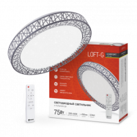 Светильник сд COMFORT Loft-G 75Вт 230В 3000-6500K 6000Лм 500x100мм с пультом ДУ IN HOME