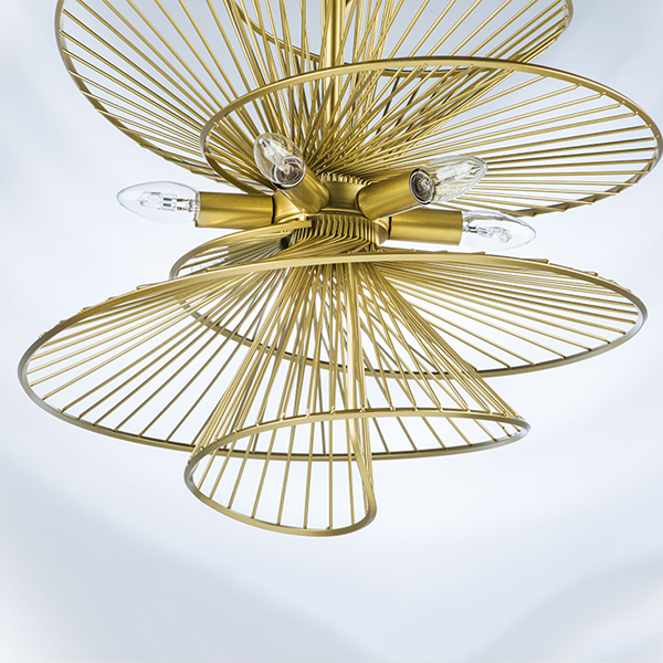 728163 Люстра ZETA 6х40W E14 ЗОЛОТО