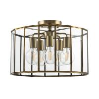 798251 Люстра GENNI 5х40W E27 ЛАТУНЬ/ПРОЗРАЧНЫЙ