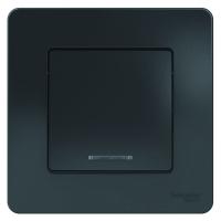 BLANCA С/У 1-клавишный ВЫКЛЮЧАТЕЛЬ (сх.1) с подсв., 10А, 250В, АНТРАЦИТ