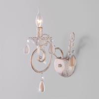 Настенный светильник с хрусталем 10009/1 золото с белым