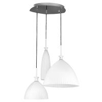 810130 Подвес AGOLA 3х40W E14 ХРОМ/БЕЛЫЙ