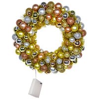 723112 Изделие декоративное Венок с подсветкой  L40 W7 H40 см  (2хАА  не прилаг.)