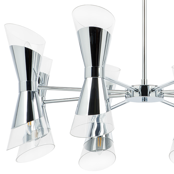 817164 Люстра STRATO 16х40W E14 ХРОМ