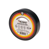 Изолента ПВХ 0,13х19 мм, 25 м, черная KRANZ