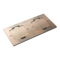 Лючок 4 мод. (2 мод. 45х45 мм.), красная медь, IP44