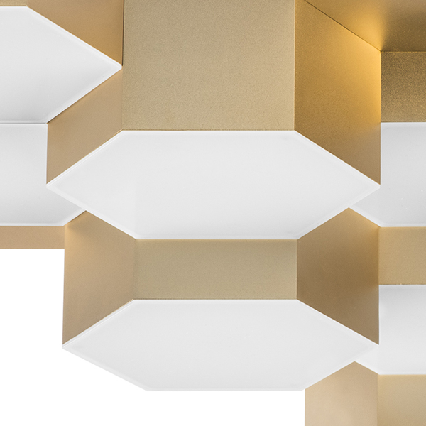 750123 Люстра потол FAVO LED-60W 2880LM Satin Gold 4000K