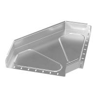 Угол горизонтальный 90 градусов Стандарт INOX (AISI 304) 400х80 Промрукав