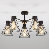 Потолочная люстра в стиле лофт 70107/5 черный