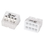 NO-225-362  Клемма ЭРА NO-225-362 быстрозажимная 2273-208 компактная 8-проводная 0.2-2.5 мм2 упаковка 15 шт