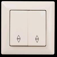 VS2812109 Выкл. 2-клав. проходной крем