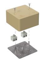 Коробка огнестойкая для кабель-канала 40-0460-FR2.5-4 Е15-Е120 RAL1001 85х85х45 (44 шт/кор) Промрукав