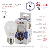 Лампочка светодиодная ЭРА STD LED P45-9W-860-E27 E27 / Е27 9Вт шар холодный дневной свет