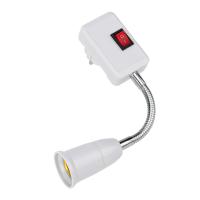 Переходник-светильник для крепления в штепсельной сетевой розетке переходник цокольный гибкий 220В-Е27 150 мм с выключателем REXANT