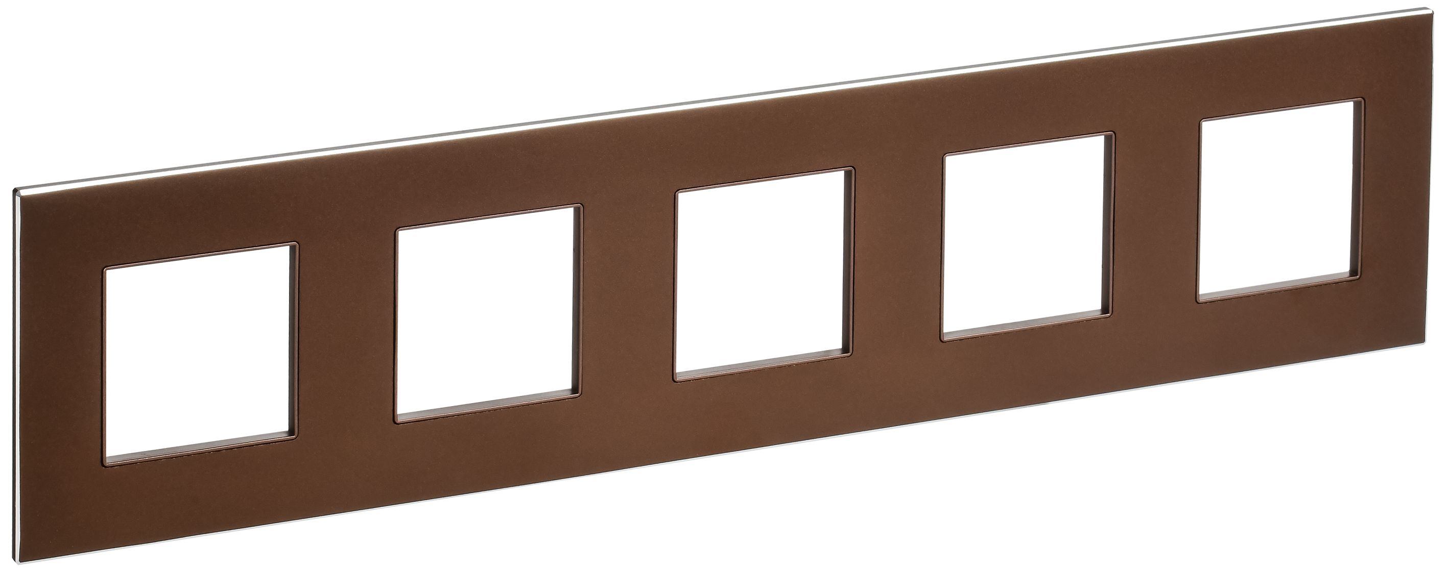 SKANDY Рамка 5-местная SK-F35Br металл шоколад IEK