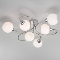 Потолочная люстра со стеклянными плафонами 30136/6 хром