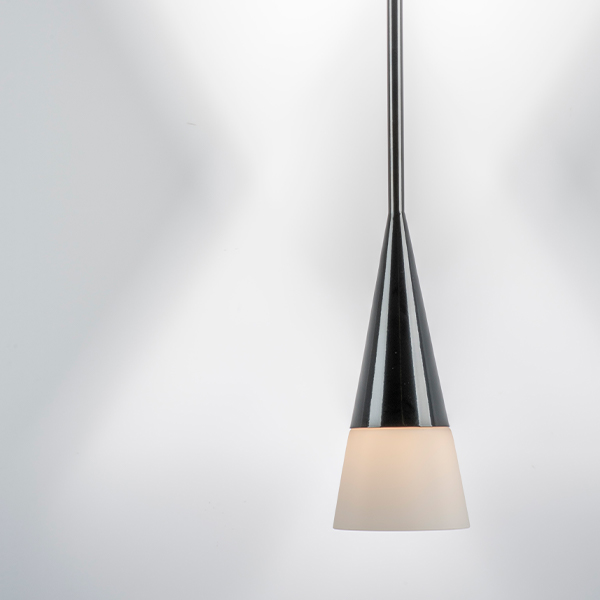 804117 Подвес CONICITA 1х40W E14 ЧЕРНЫЙ/БЕЛЫЙ