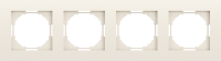Рамка 4-я, матовый кремовый, серия A07