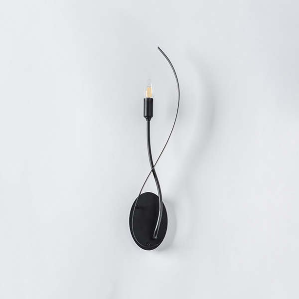 733517 Бра RAGNO 1х40W E14 ЧЕРНЫЙ МАТОВЫЙ