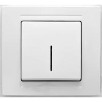 MD2911102 Выкл. 1-клав. с подсветкой бел.