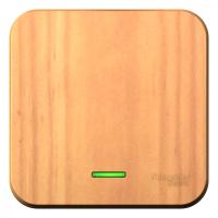 BLANCA О/У 1-клавишный ВЫКЛЮЧАТЕЛЬ (сх.1) с подсв., 10А, 250В, ЯСЕНЬ