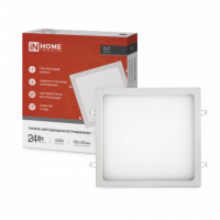 Панель сд встраиваемая квадратная SLP 24Вт 230В 4000К 1680Лм 300мм белая IP40 IN HOME
