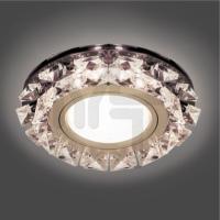 BL051 Светильник Gauss Backlight Кругл. Графит/Кристалл/Хром  Gu5.3  LED 2700K 1/40