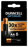 Батарейки Duracell 5014065 АА алкалиновые 1,5v 6 шт. LR6-6BL Optimum