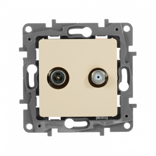 Legrand Etika Сл.кость Розетка TV/SAT 2-х кабельная