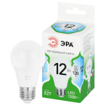 LED A60-12W-840-E27 GL  Лампа светодиодная ЭРА GREEN LINE LED A60-12W-840-E27 GL 12Вт груша яркий белый свет E27