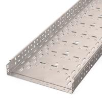 Лоток перфорированный Стандарт INOX (AISI 409) 400х80х3000 (1,0 мм) (6 м/уп) Промрукав