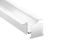 Встраиваемый алюминиевый профиль под шпаклевку,  40х76х3000. Цвет: Белый матовый, RAL9003,Серия:DN8ALE