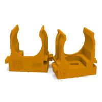 Крепеж-клипса для труб для прямого монтажа оранжевая d20 мм (100шт/уп) Промрукав